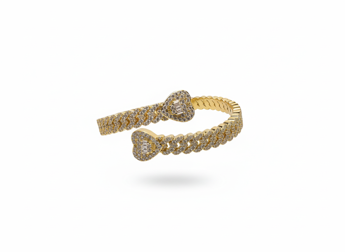 Thick Heart Bracelet