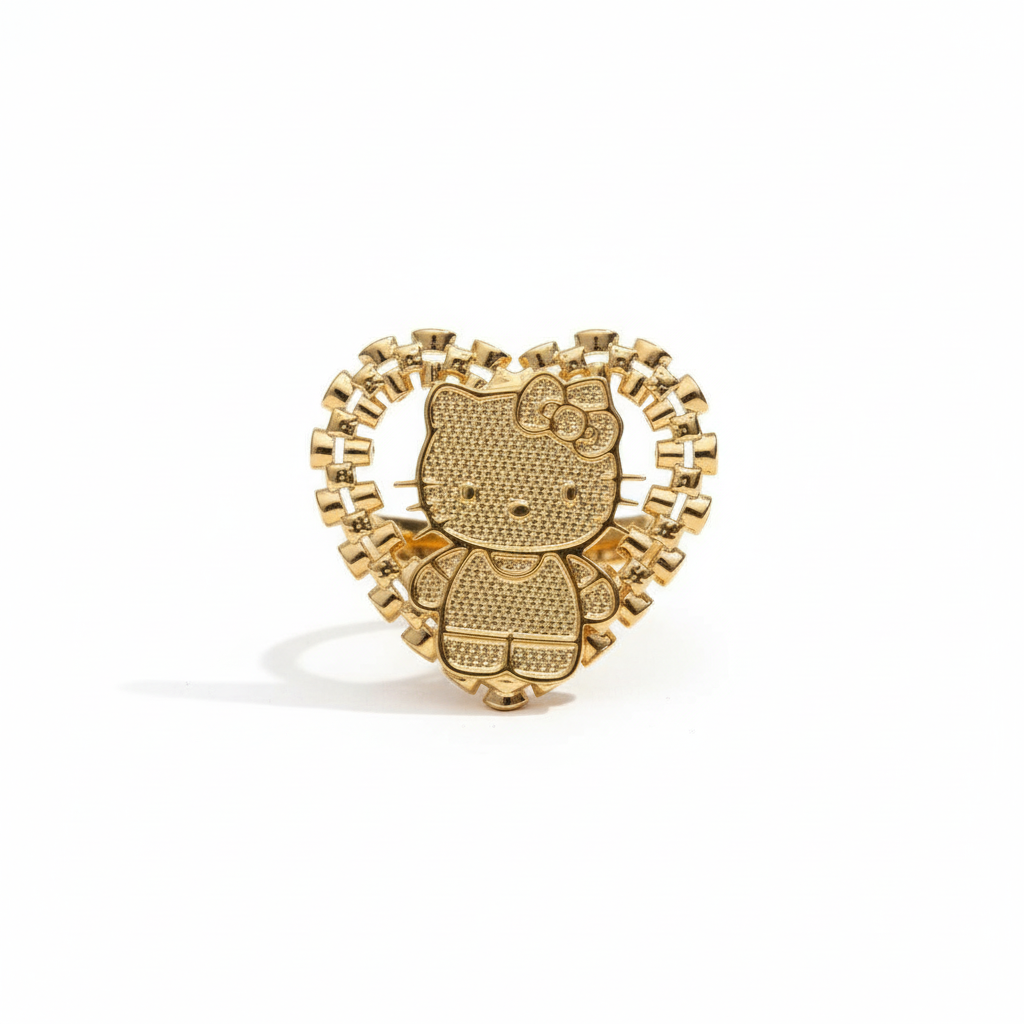 Hello kitty Rolex heart ring