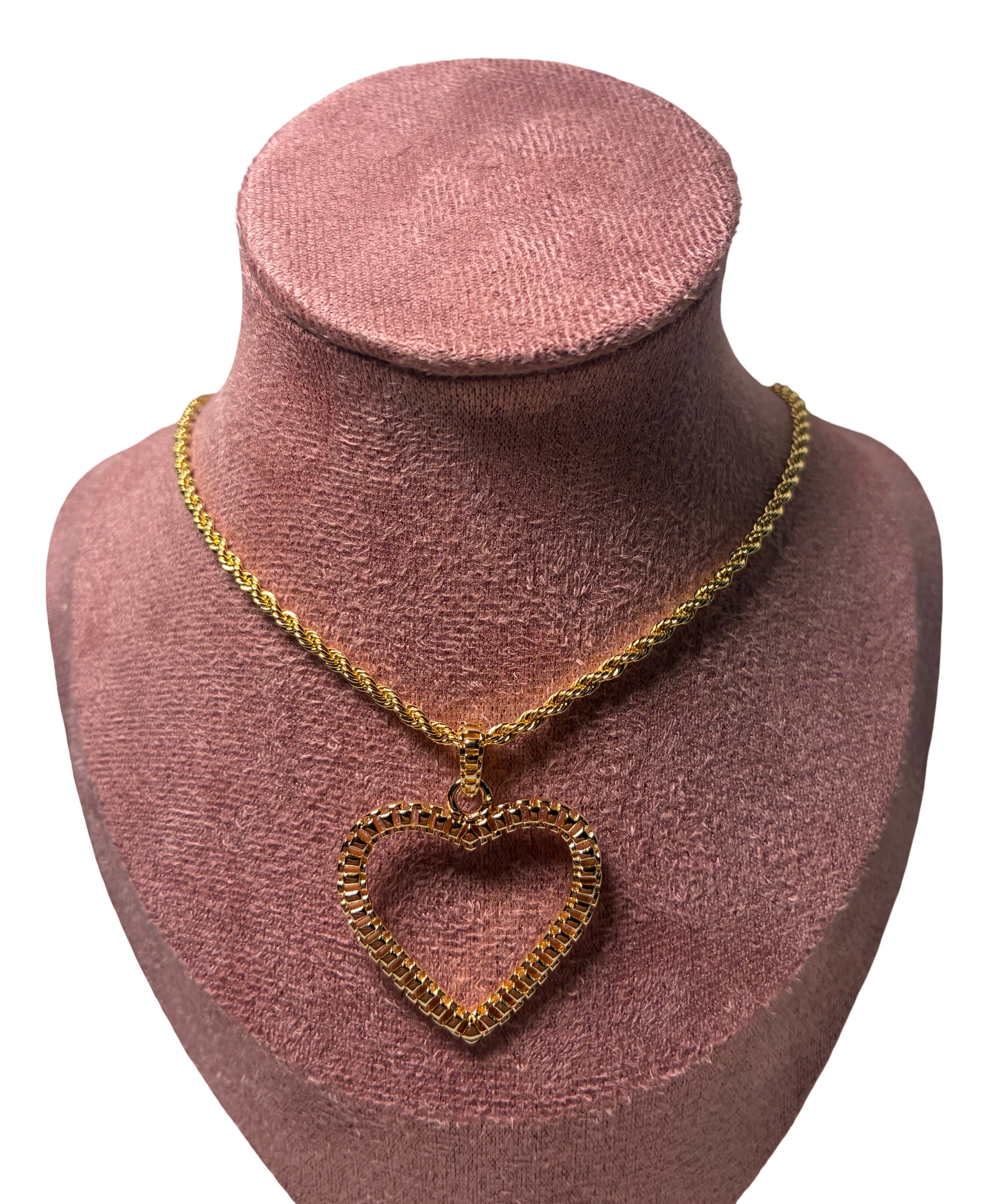 Gold Heart Neckless